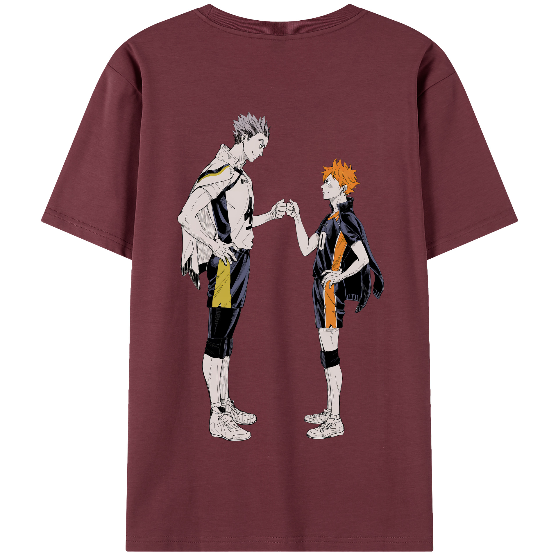 （画像用） ハイキュー!! Haikyu!! 綿100％半袖Tシャツ（背面プリント）